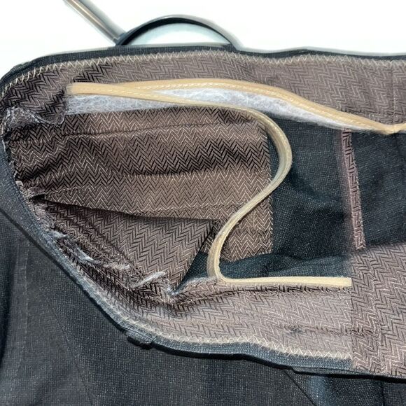 Poly Blend Flat front Haggar originals Traveller Travel pants Trousers 38/30 - Picture 4 of 5